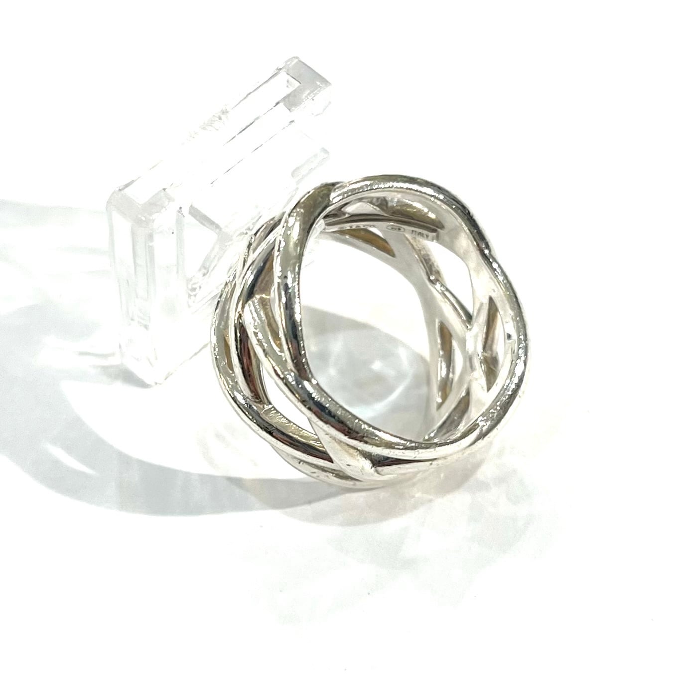 希少サイズ【TIFFANY&CO】【19号】2602 名品ケルティック 編み込み