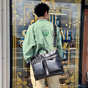 ワイツーレザー【Y'2 LEATHER】ANILINE STEER HELMET BAG