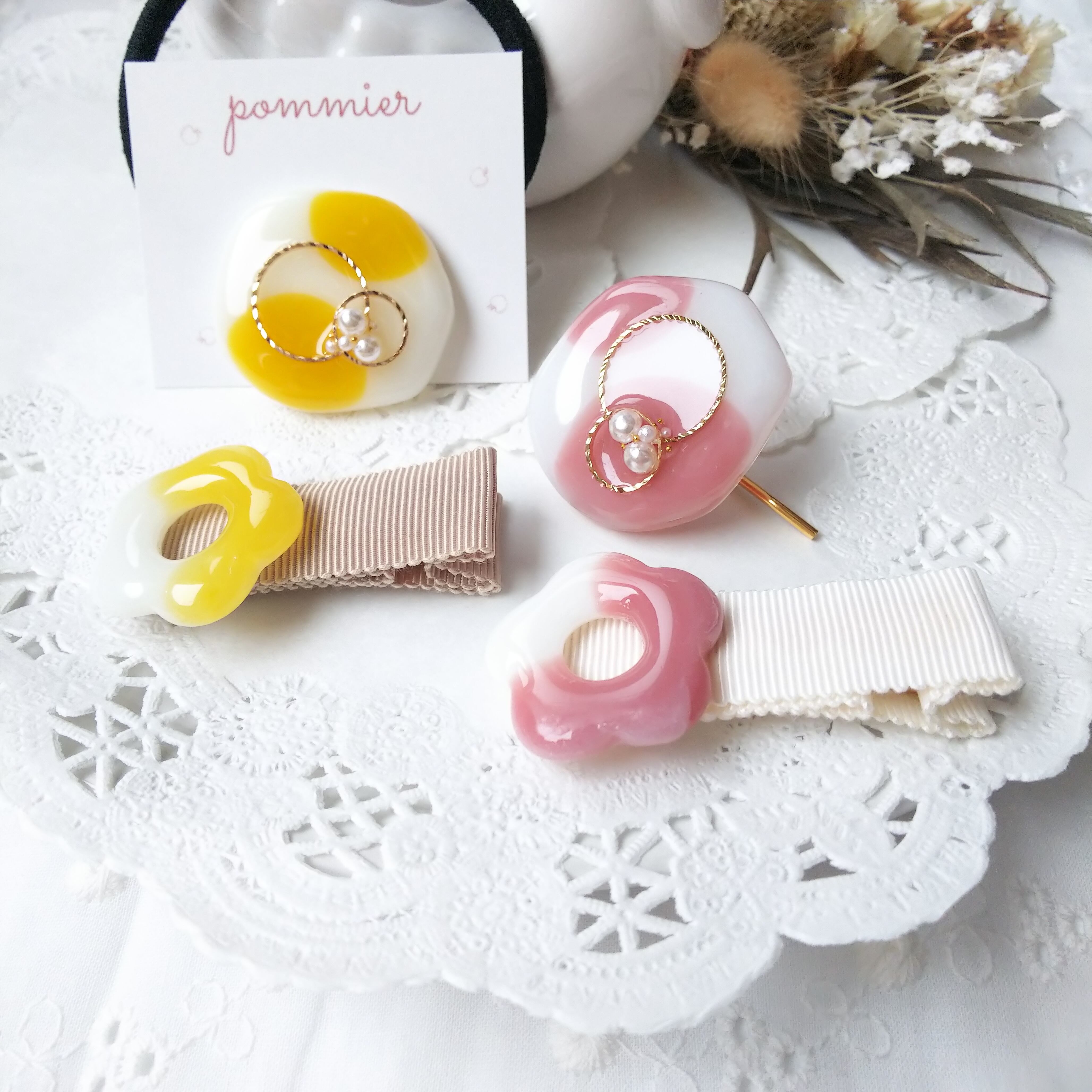 maple様ご確認用☆ベビーヘアクリップ : 10個セット ベビー ヘア