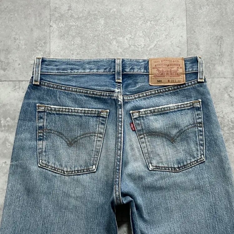 W29 L32】00's US.Levis 501 リーバイス サンベニート工場(553) ボタン