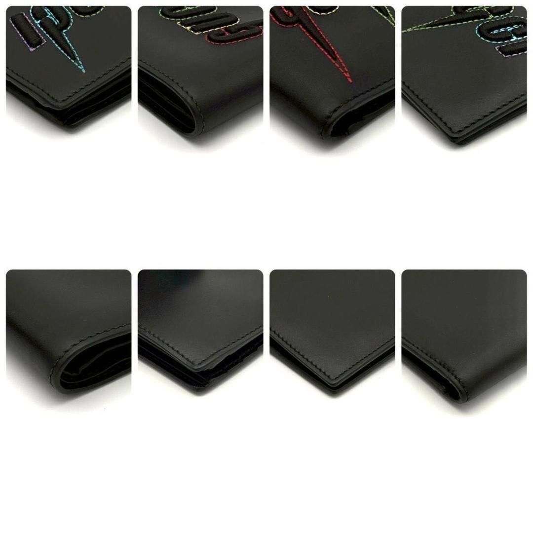 グッチ 折財布 ブレード エンブロイダリー 稲妻柄 黒 ブラック 2641