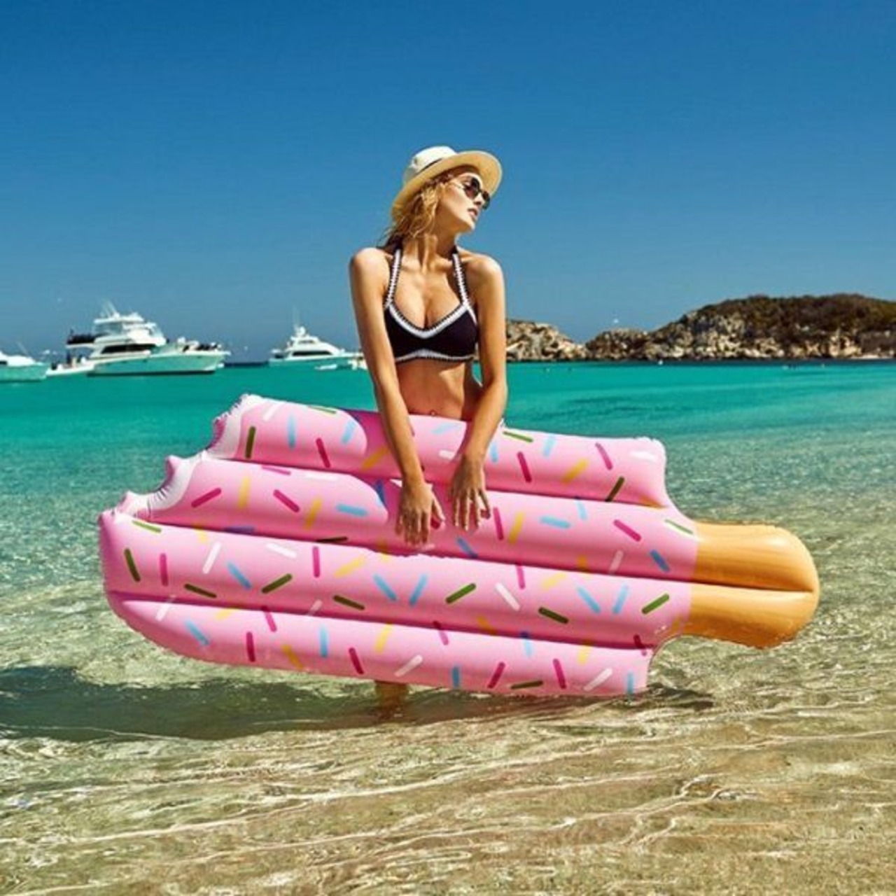 予約 浮き輪 アイスクリーム ビーチフロート 可愛い インスタ映え 