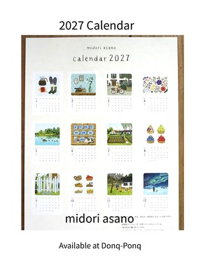 2027年　カレンダー　浅野みどり