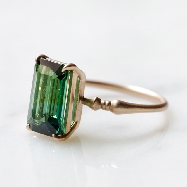 By color tourmaline  ring  / K10