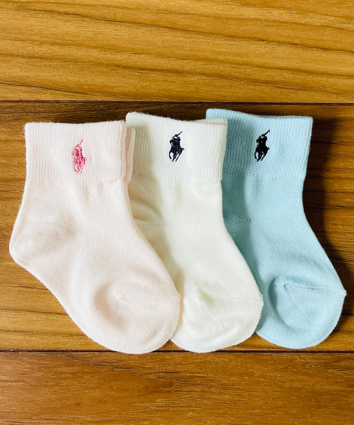 【POLO RALPH LAUREN/ポロ ラルフローレン】ソックス ベビー 3足セット ブランド ショート 靴下/11〜13cm 4821-502
