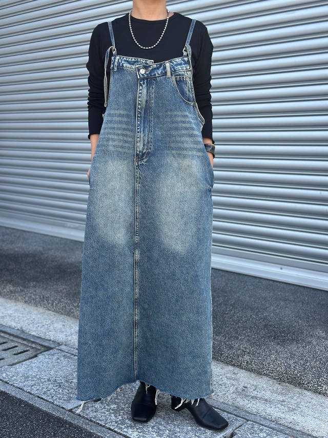 アシンメトリーデニムジャンスカ