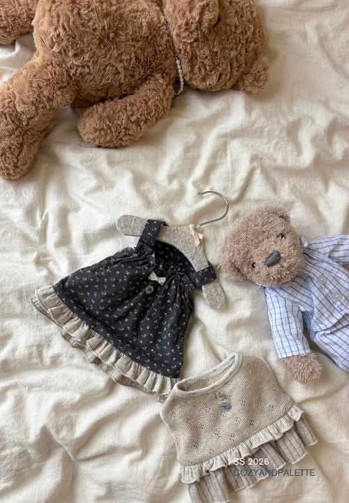 予約【COZY N】Vintage Flower Dress