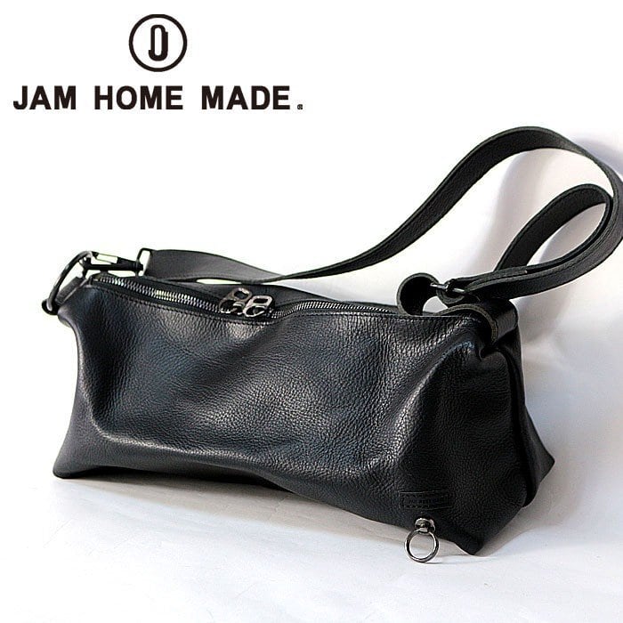 【JAM  MADE】 アリゾナレザーワンショルダーバッグ-M ブラック JAM HOME MADE ジャムホームメイド アリゾナレザーワンショルダー