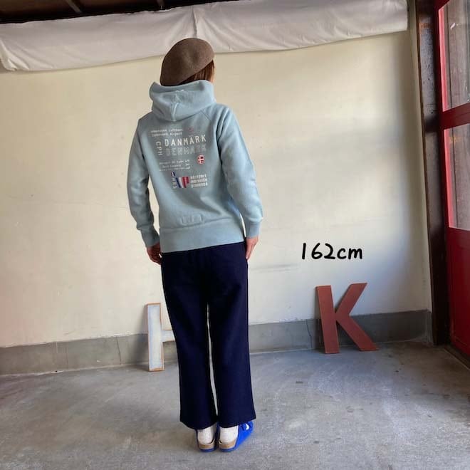 サイズ3+,5+ 裏起毛ロゴパーカー 53C117 B柄 エアポート3レター | 快晴堂