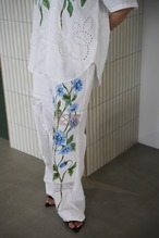 vintage lace pants blue chamomile