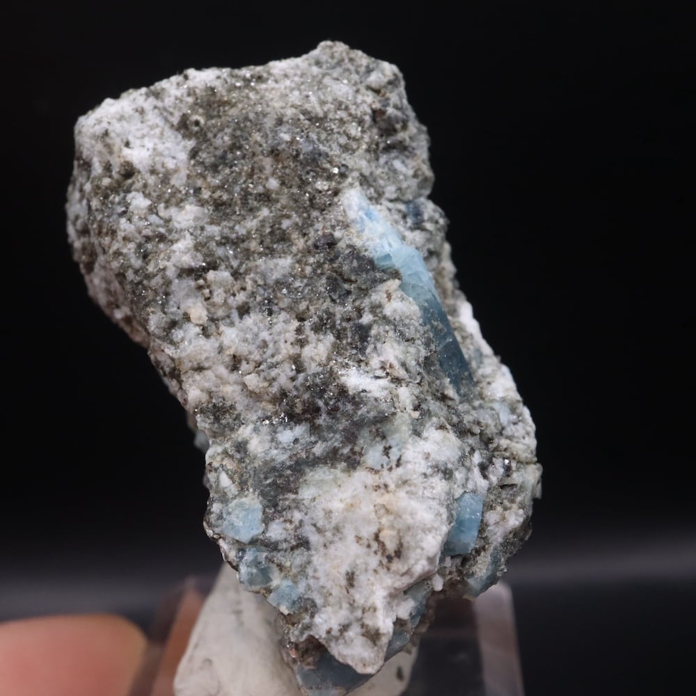 自主採掘！アクアマリン カリフォルニア産 30.7g AQ340 原石 鉱物
