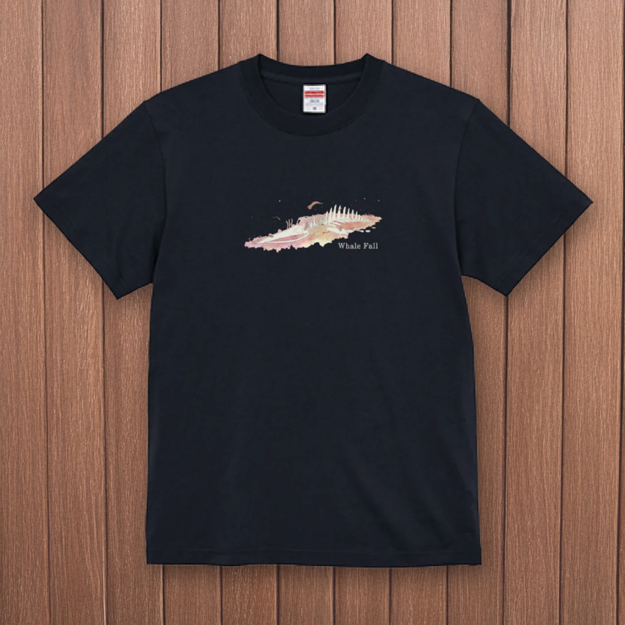 Whale Fall-Tシャツ(ネイビー) - 2