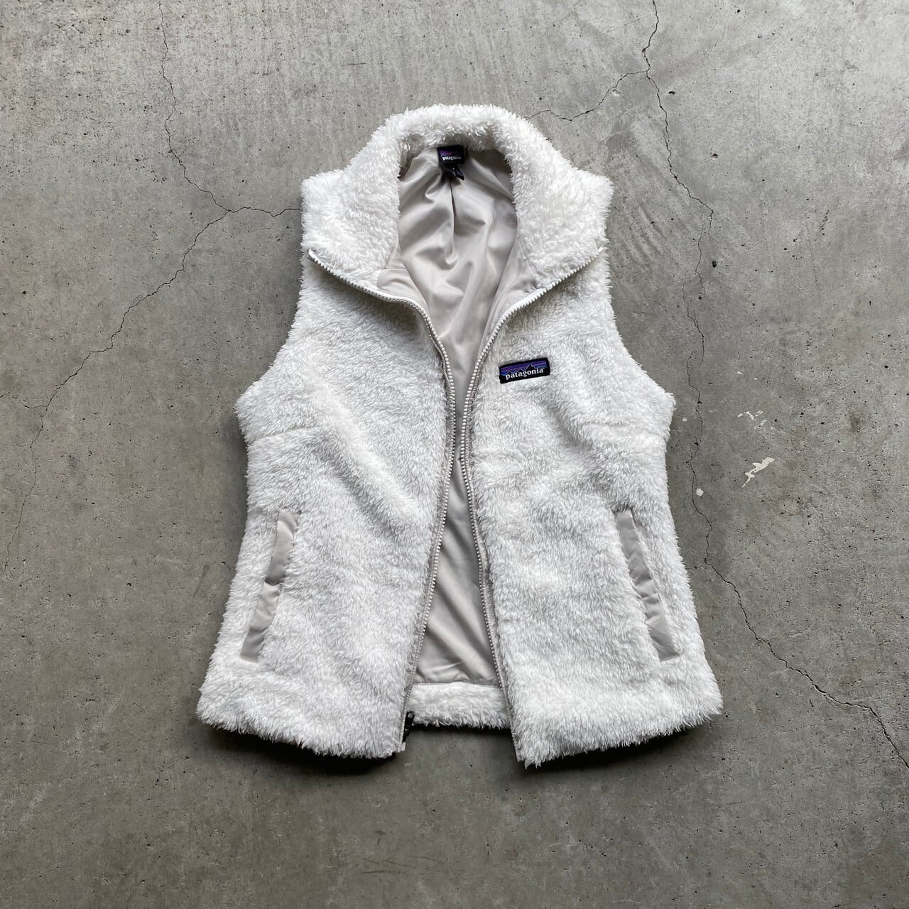 【ladies】15年製 Patagonia パタゴニア Los Gatos ロスガトス ボアフリースベスト レディースS ホワイト 白  25215FA15 古着 【アウトドアジャケット】 | cave 古着屋【公式】古着通販サイト