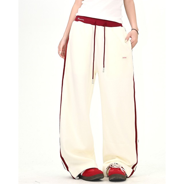 red color point pants　レッドカラーポイントパンツ　J1424