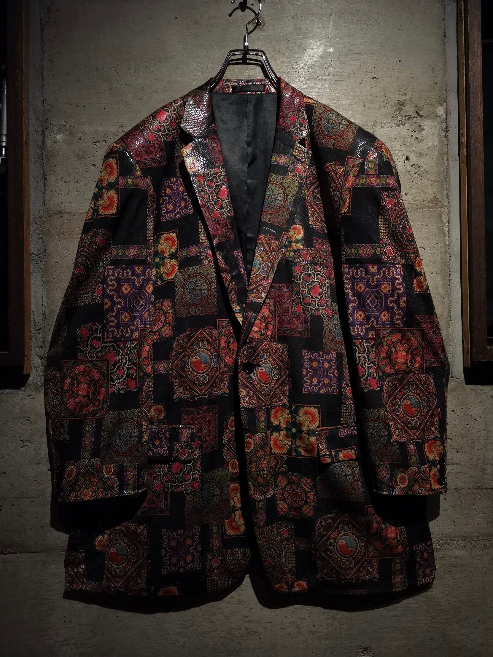 Caka】European × Python Pattern Single Breasted Tailored Jacket 
