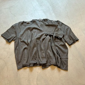 SEVEN BY SEVEN  OGC CTN RIB WRAP AROUND TEE -Mixed ″UNSTAINED″yarn-