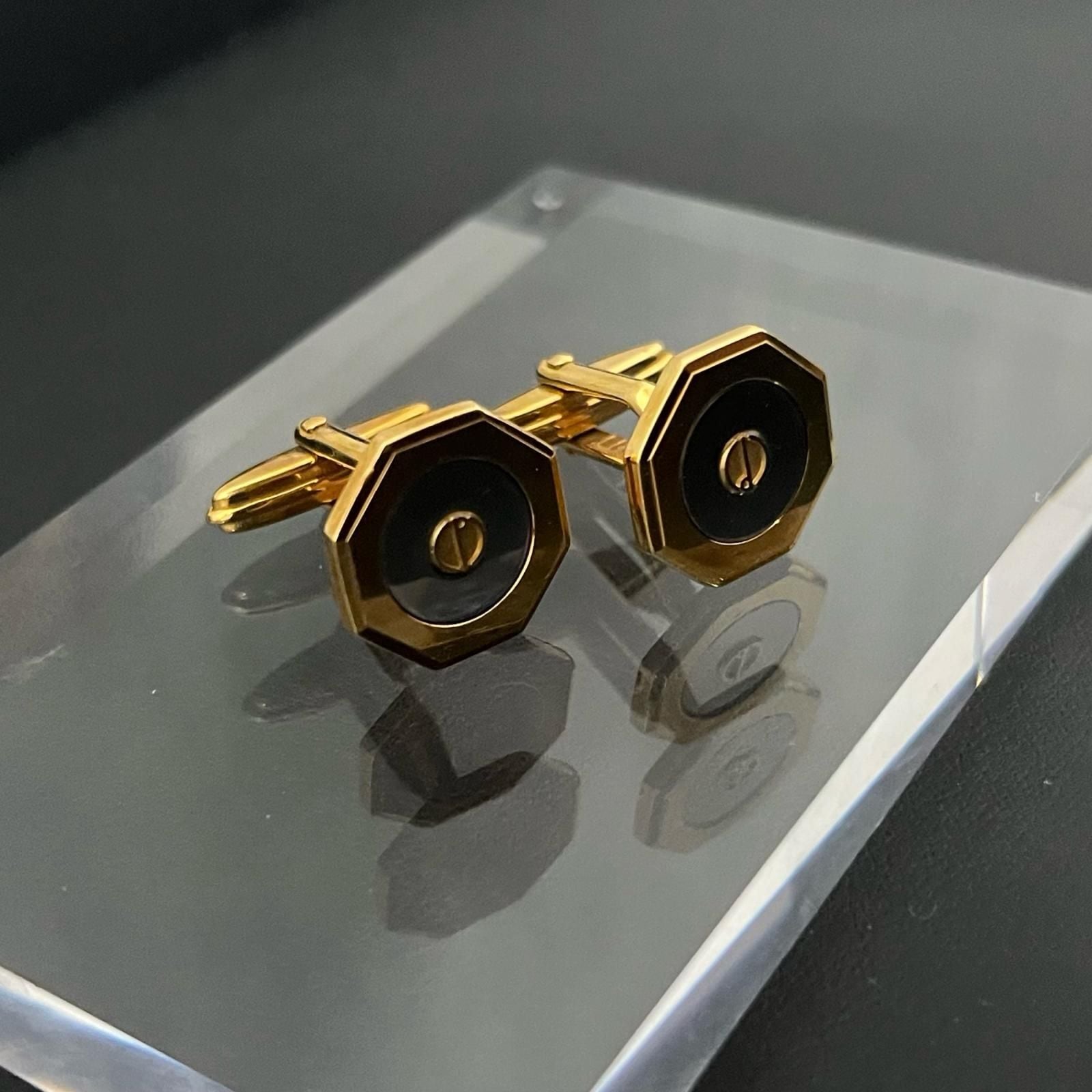 dunhill】ダンヒル 箱付き カフス＆タイピンセット ゴールド メンズ