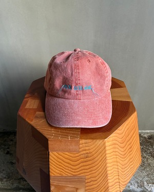 nnuudd 【 nnuudd name logo embroidery cap -pigment orange-】