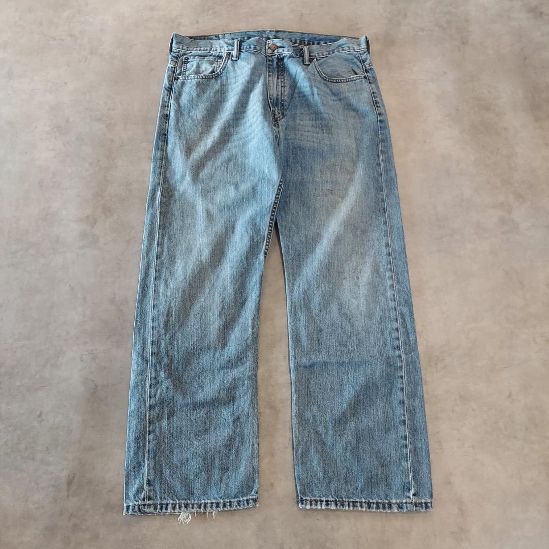 リーバイス569 Levis W36 ワイド バギー 青 古着 ヒゲ 22460