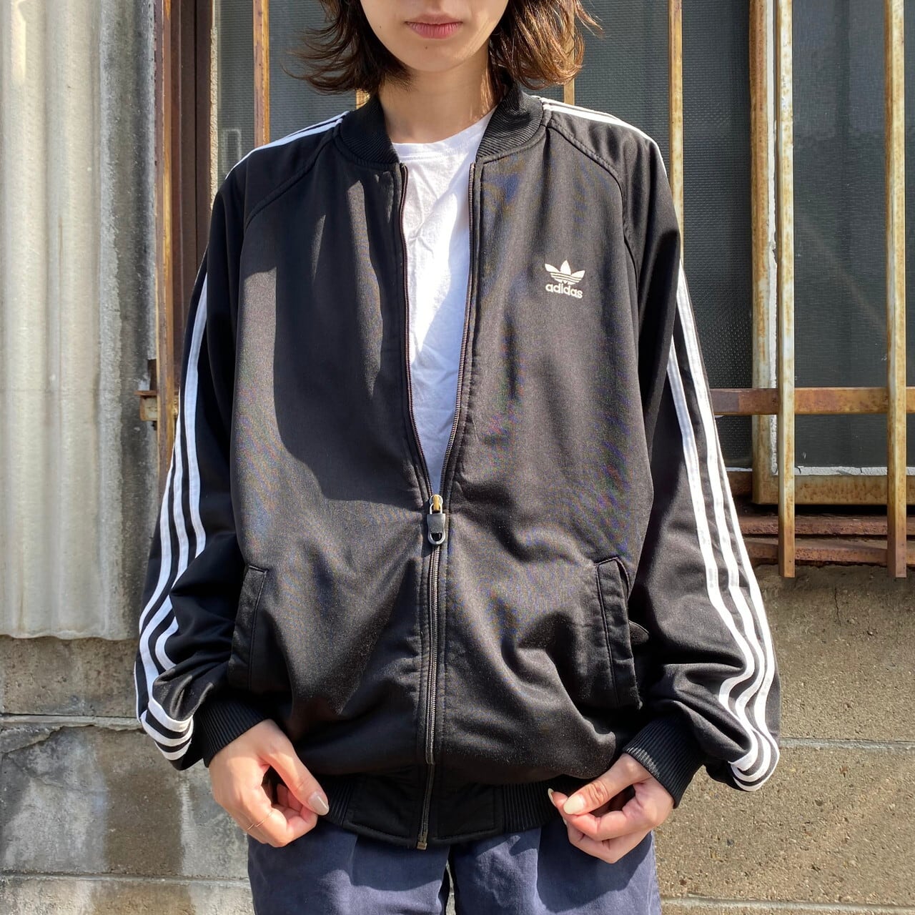 新品未開封 adidas LOVERESS トレフォイル パーカー ブラック