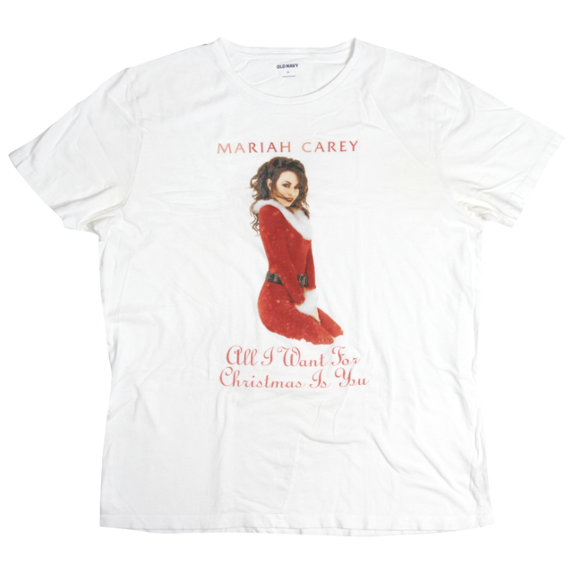 USED【XL】Mariah Carey All I Want for Christmas Is You Tee / OLD NAVY ©2021