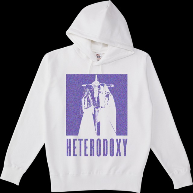 【9/27追加】◇『RUFFIN_ORIGINAL』HETERODOXYホワイトフーディパープル（ror_0017）