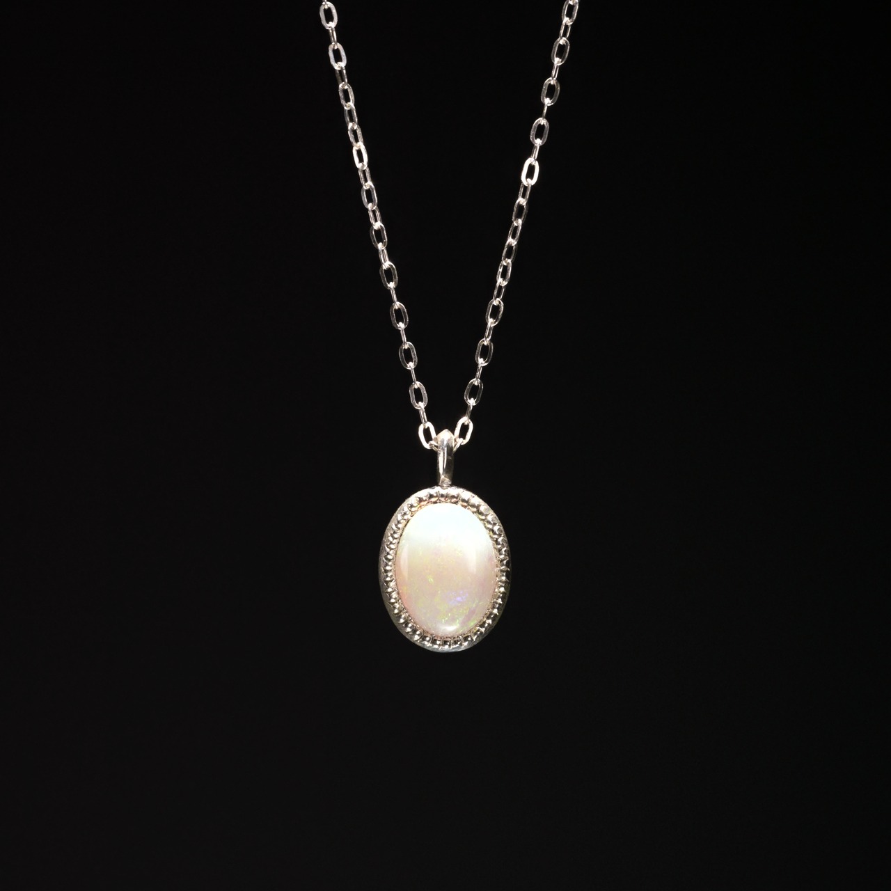 【１点もの】オパール ミルグレイン ネックレス