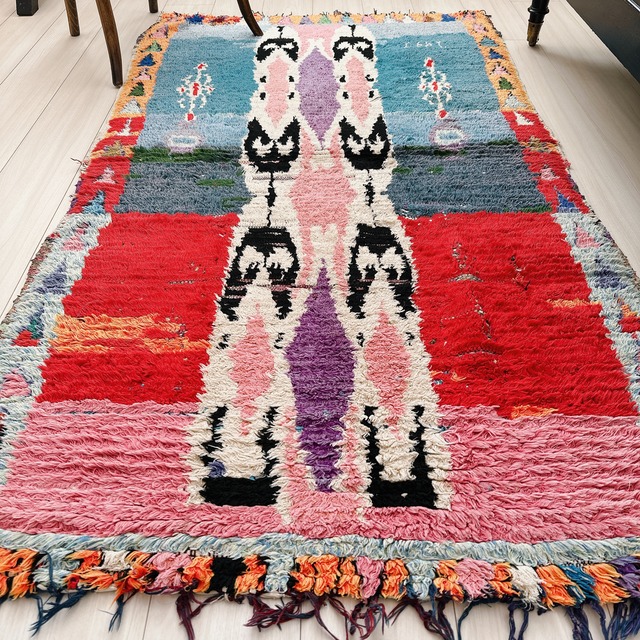 モロッコ ヴィンテージラグ MR010 | ブジャド | 93cm × 160cm