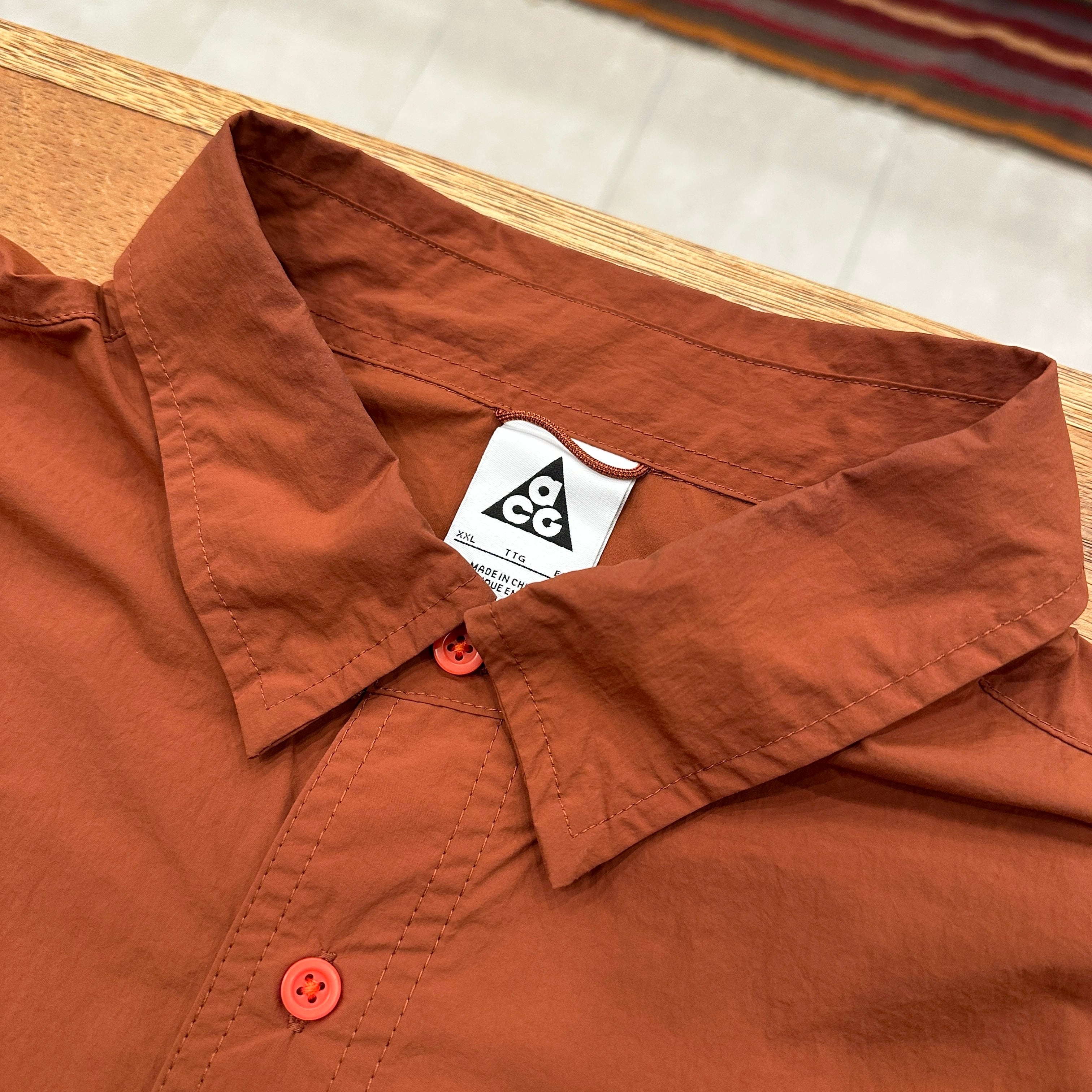 NIKE ACG BROWN NYLON SHIRT XXL ⑧ | safarionline