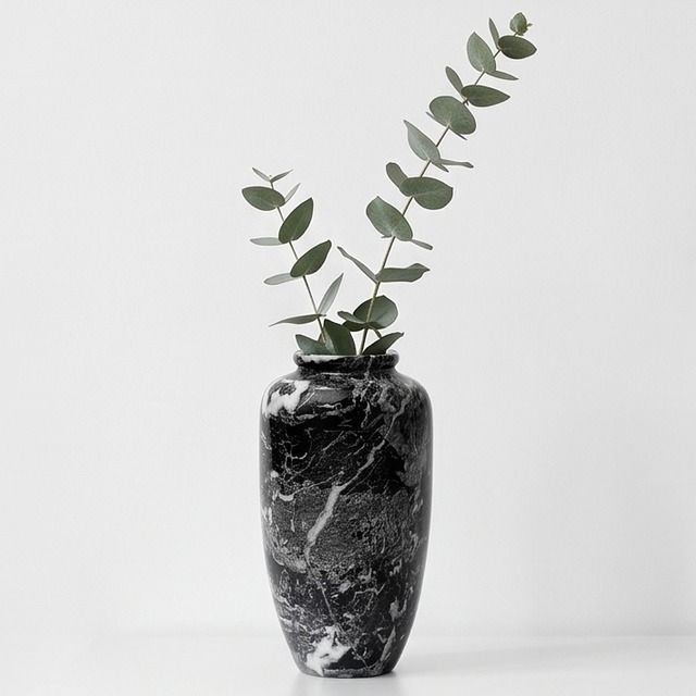 Natural stone vase