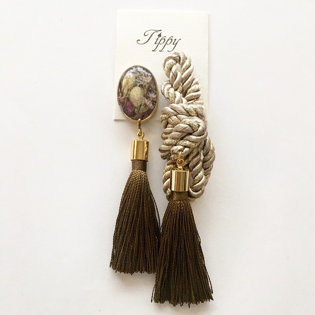rope tassel pierce / earring