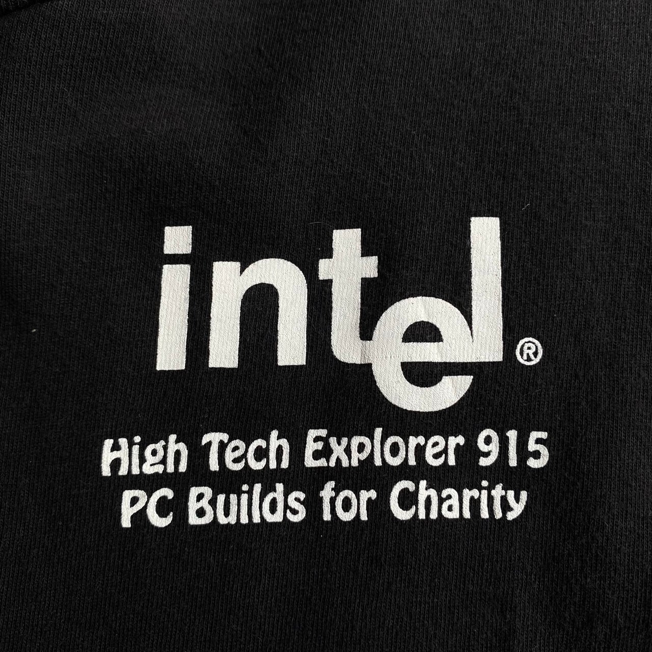 90sビンテージ企業tシャツサイズＸＬブラックIntel