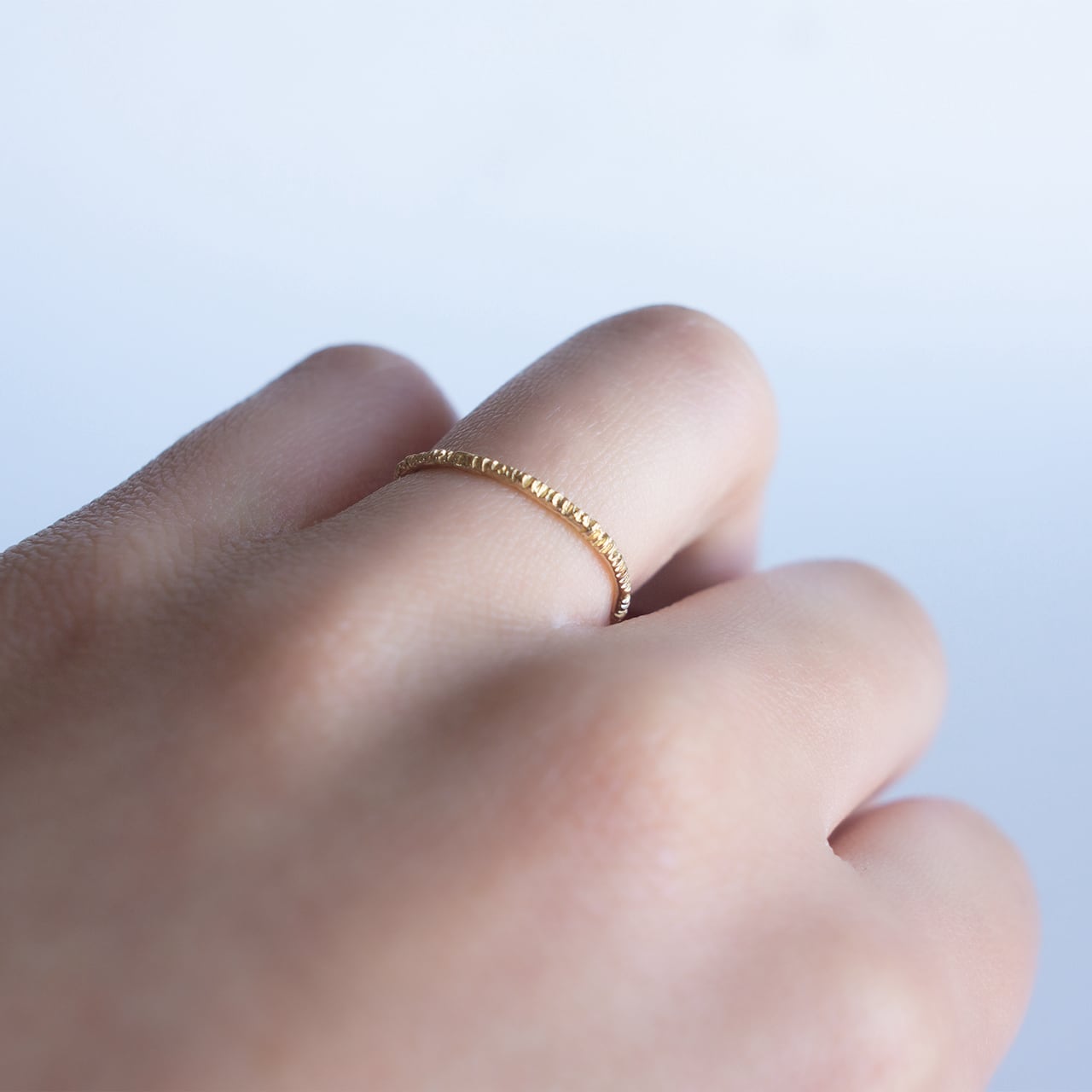 スクラッチリング K18 | Kumiko Taya jewelry