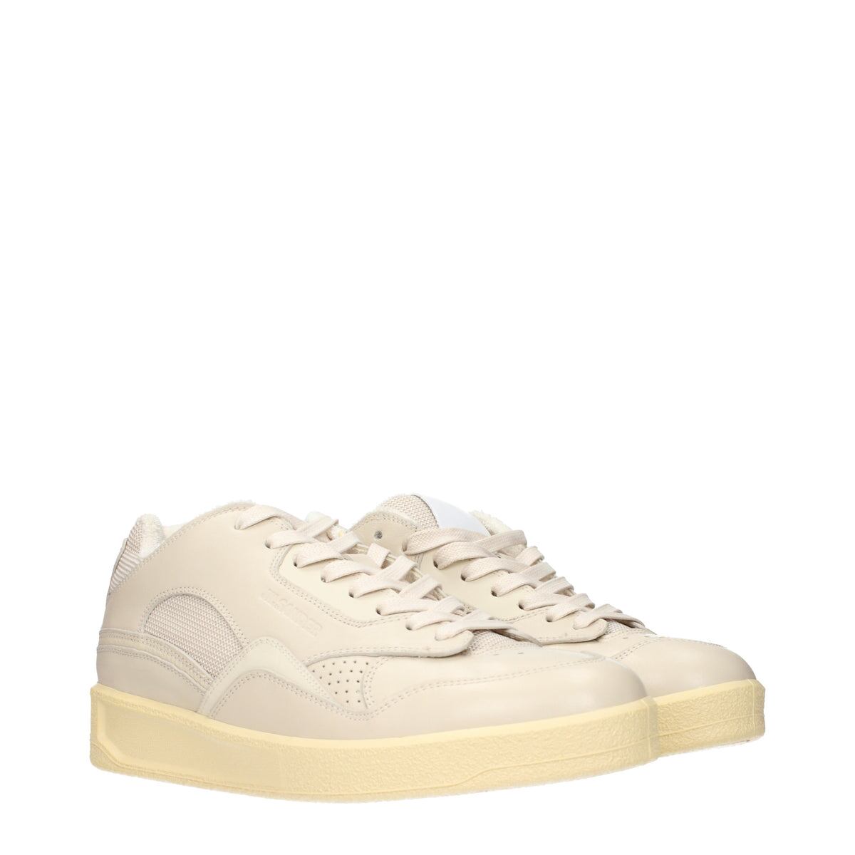 【新品】JIL SANDER ジルサンダー メンズ スニーカー レザー ベージュ WS0016P4869262