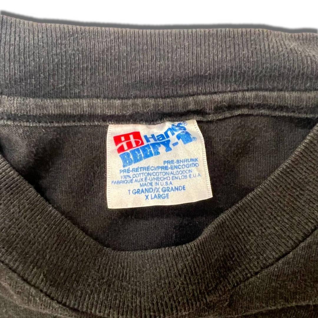 90s USA製 Neapco ビンテージTシャツ XL ブラック ヘインズ Hanes