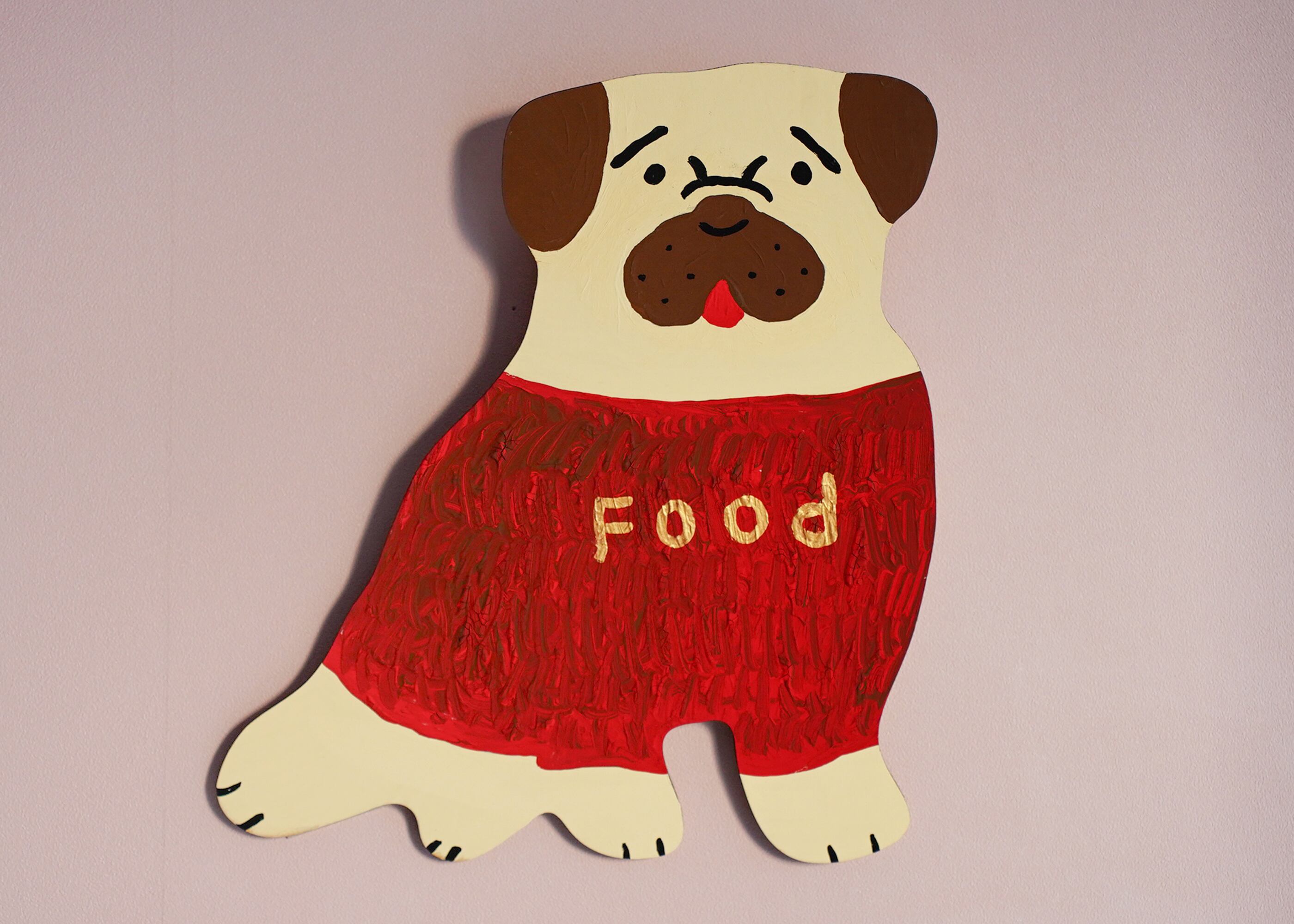 wood objet 原画 「Food」パグ
