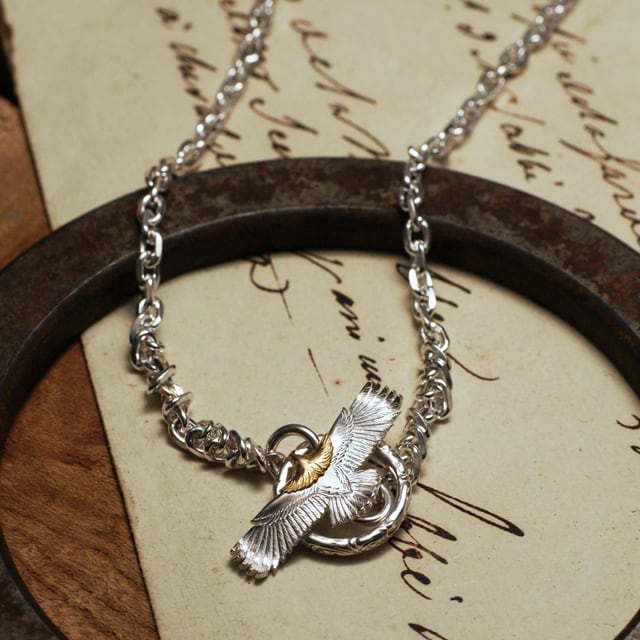鷲見太郎 Necklace ネックレス】イーグル eg-05/K18・SVネックレス