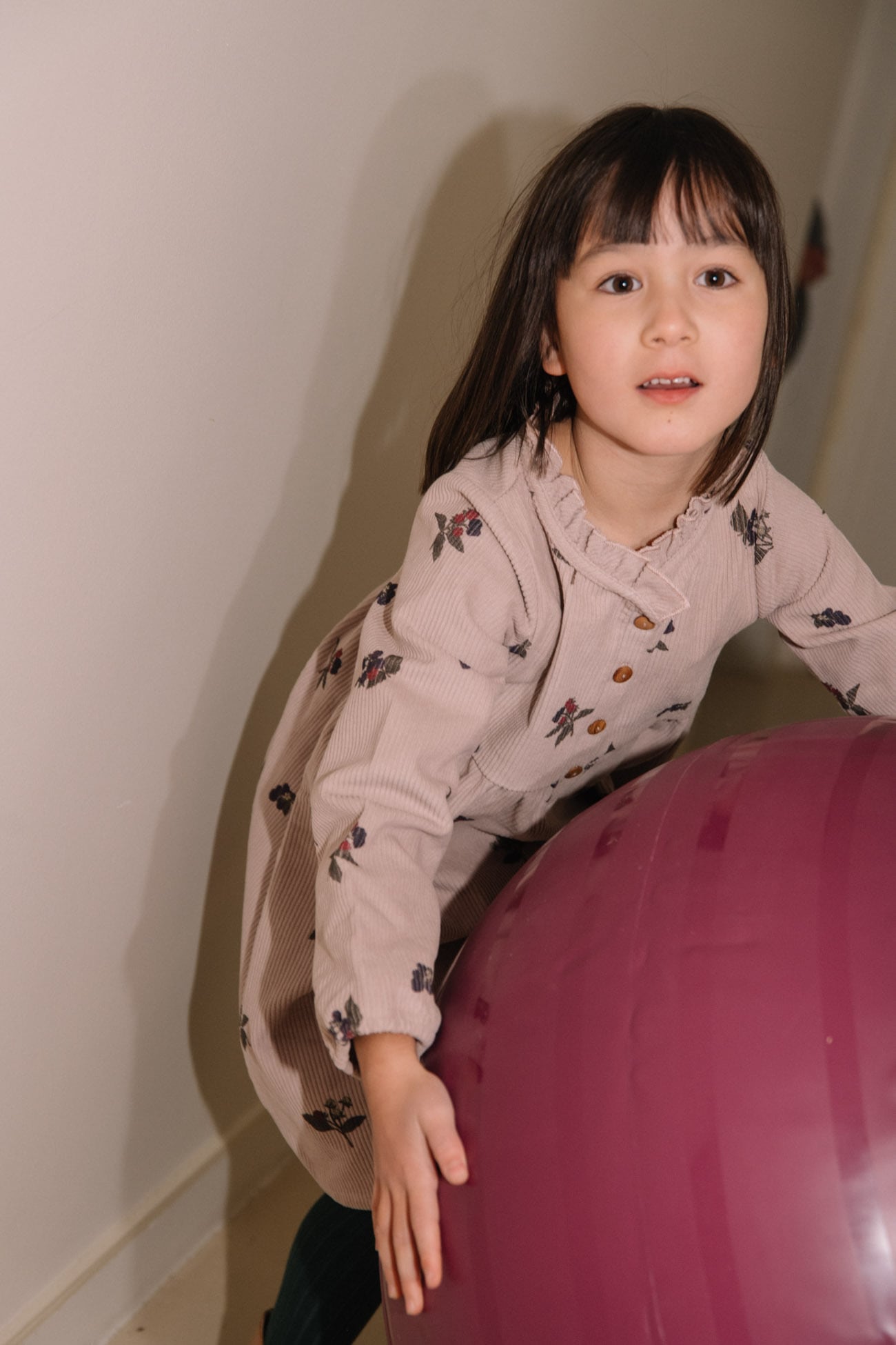 VERMONT DRESS LIGHT MAUVE / BLACKBERRIES (24M)【STUDIO BOHEME