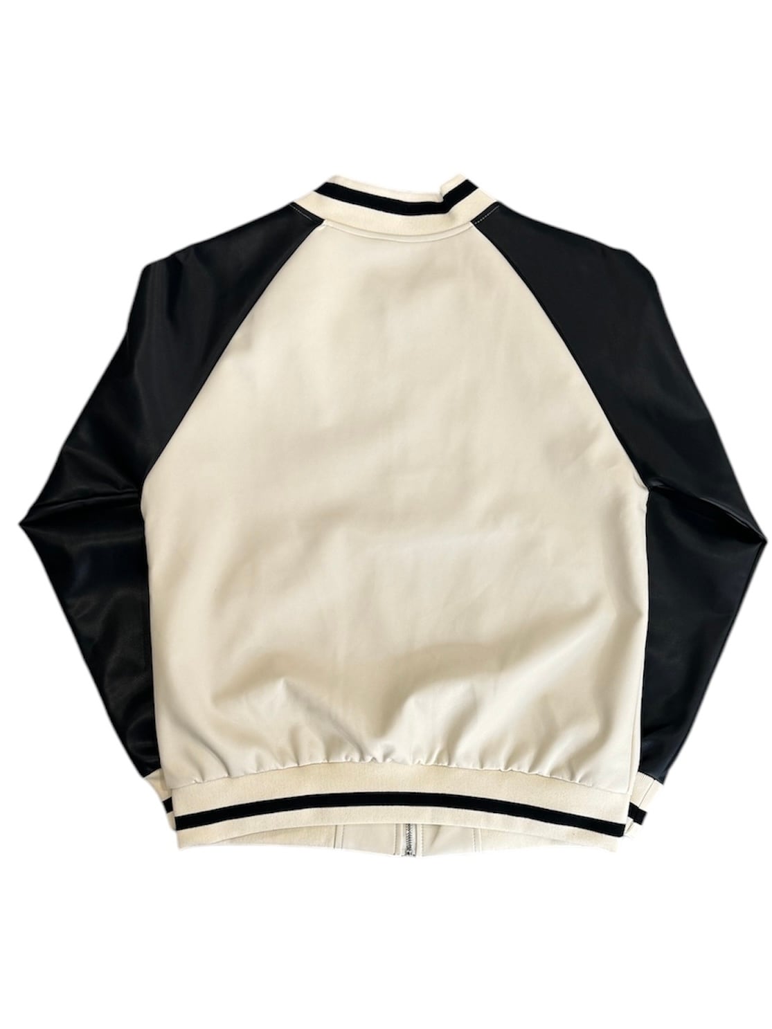 ALUDE SELECT】ivory pu leather jacket (2color) | 【ALUDE】韓国