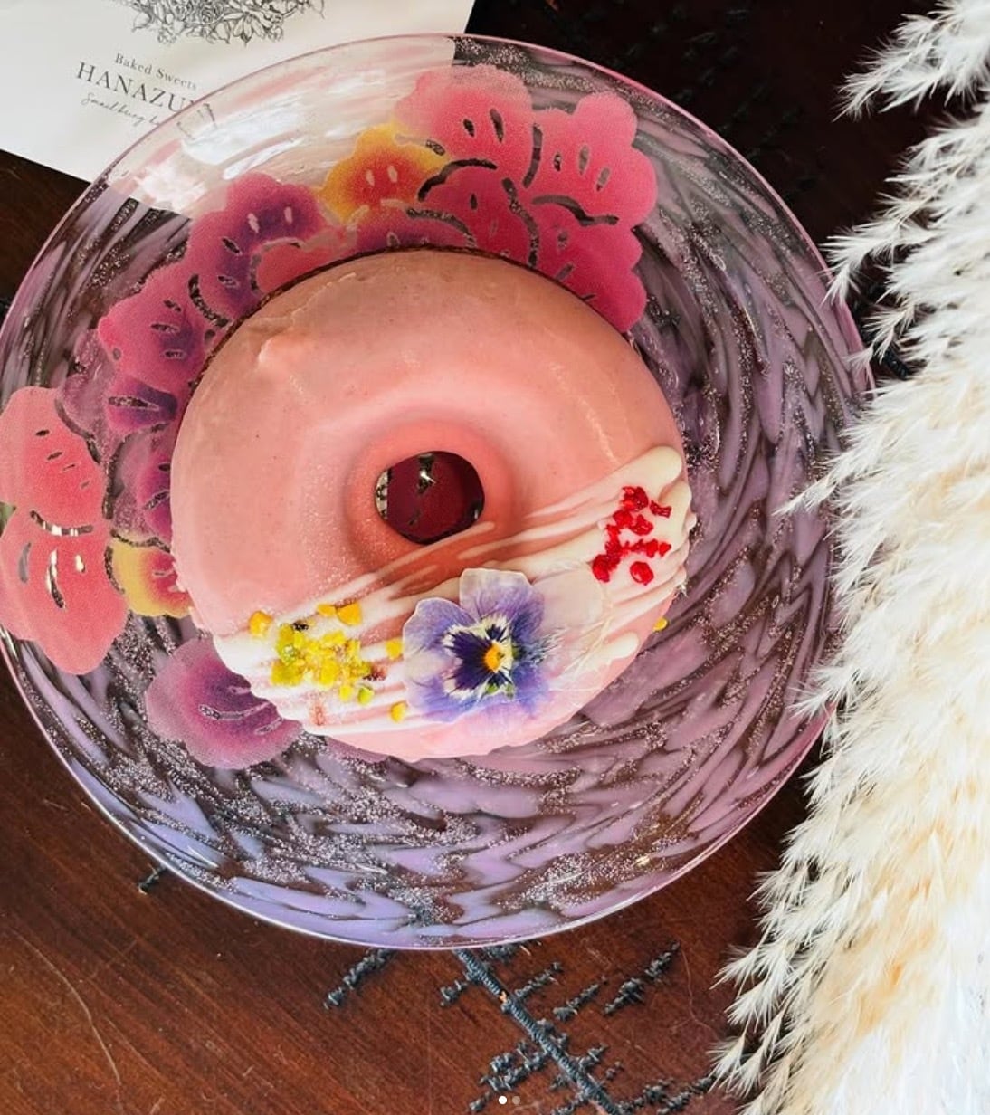 琉球ガラスプレート /「琉紅」RYUKYU