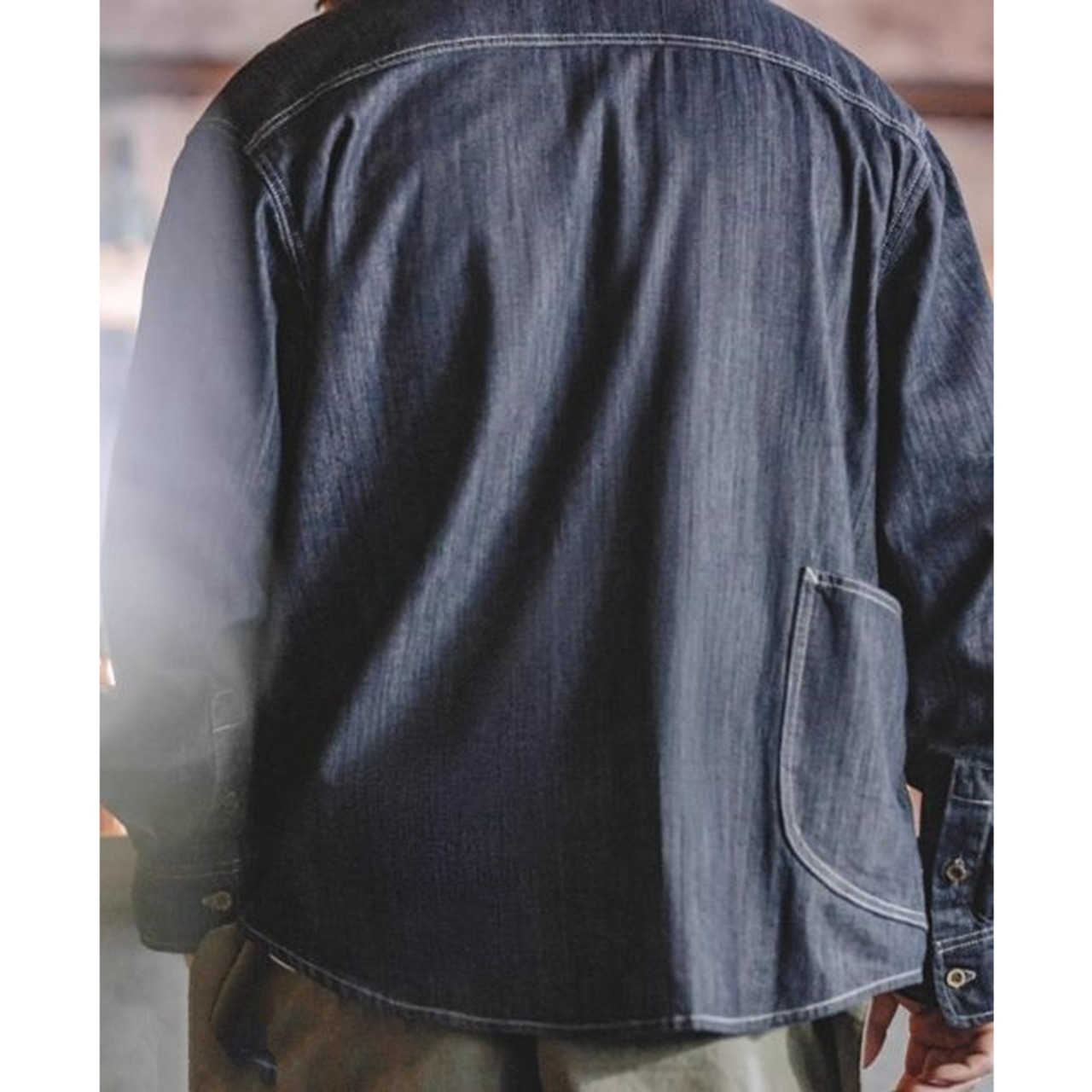 Denim Long Sleeve Shirt ◇H0025