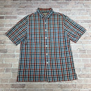 L.L.BEAN CHECK SHIRT M-R