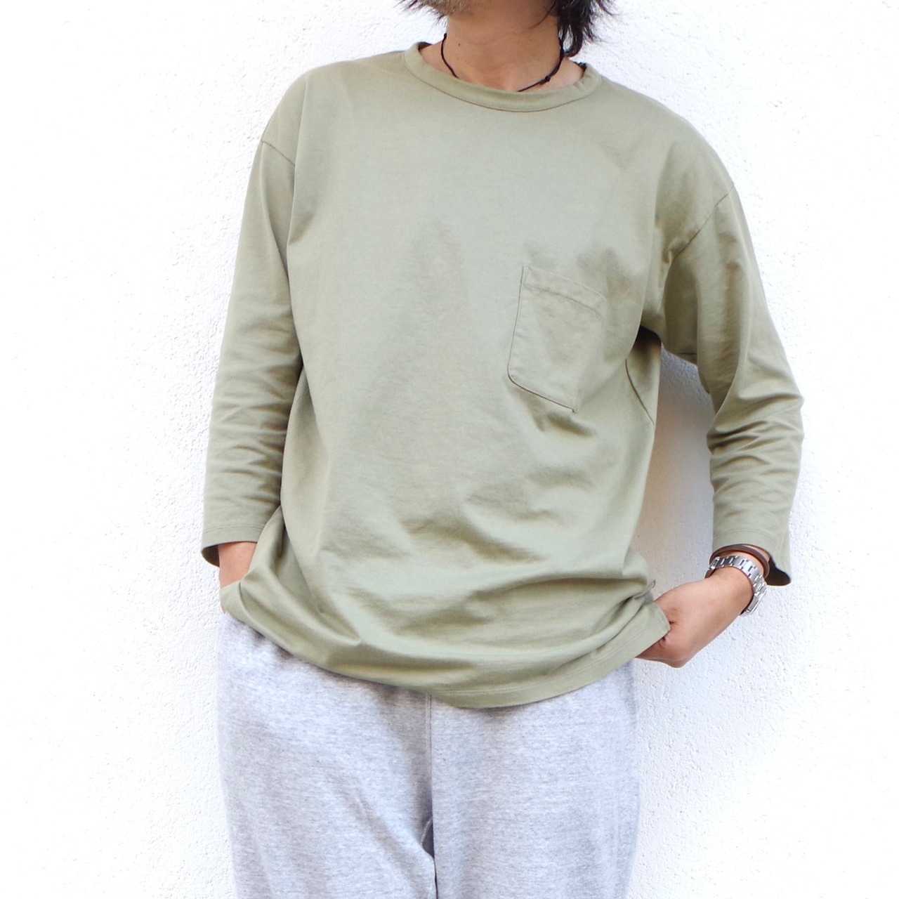 one f HB P Tee OLIVE 再入荷