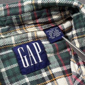 OLD GAP 90s flannel shirt L 古着