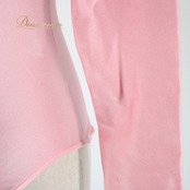 社交ダンス バレエ衣装 スタンダード レオタード トップス レッスンウェア Natarsia Chacott チャコット ピンク系 長袖 無地 シンプル 社交ダンス トップス バレエ衣装 ストレッチ素材 日本製 春色ピンク 光沢感 滑らか 体型補正 ファッション レッスンウェア シンプルデザイン 使いやすい サイズM レディース