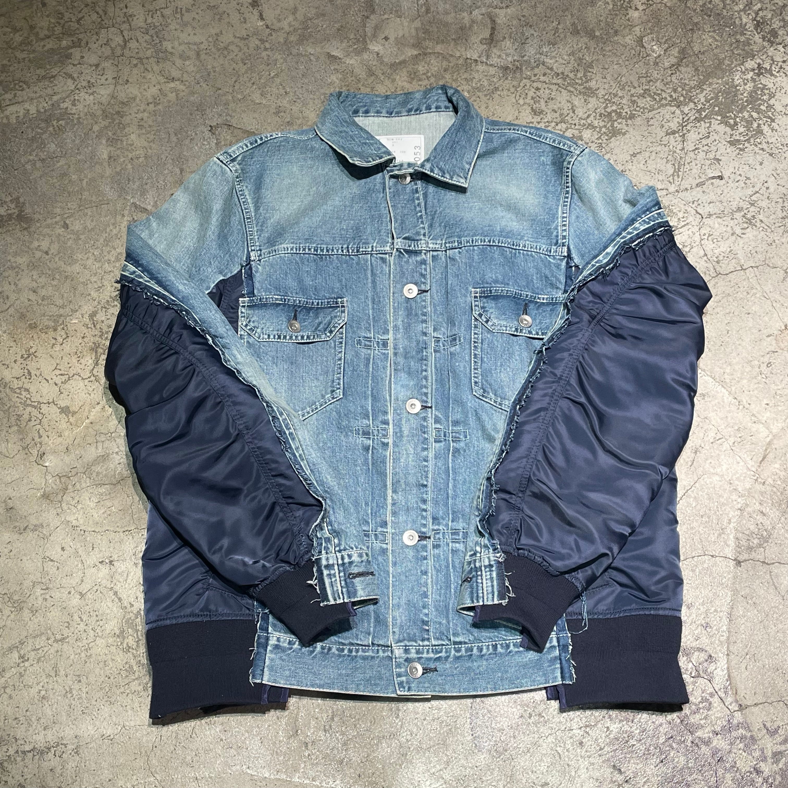 SACAI サカイ デニムナイロンTwillジャケット SIZE.3 SCM-053【表参道  