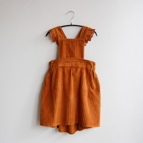 《WOLF & RITA 2020AW》CARMEN dress / corduroy orange / 2・8Y