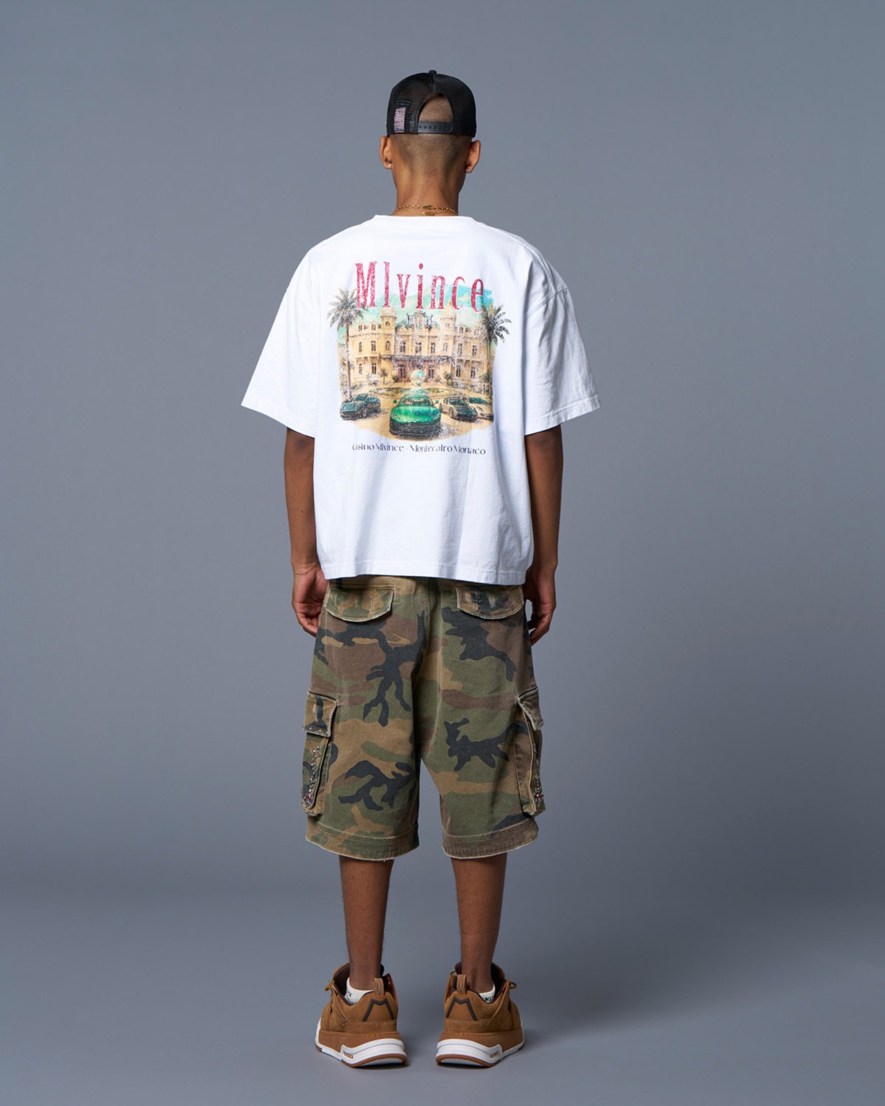 MLVINCE / montecalro big tee white