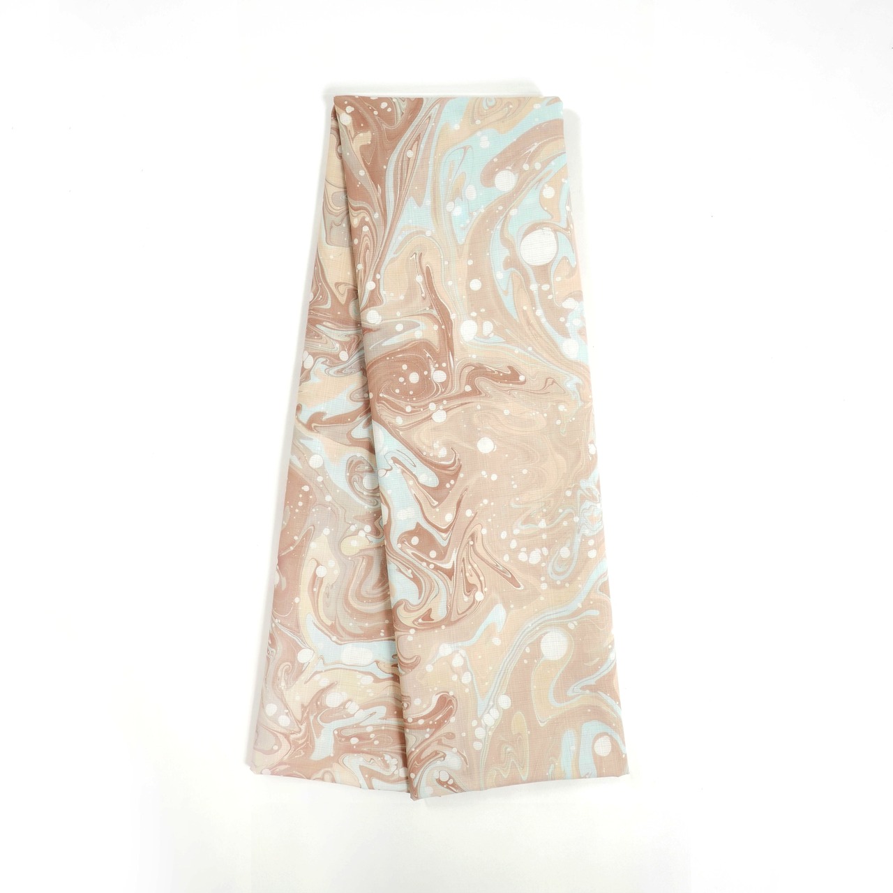 リバーシブル半巾帯 ❤︎［Cinderella beige］本墨流し柄