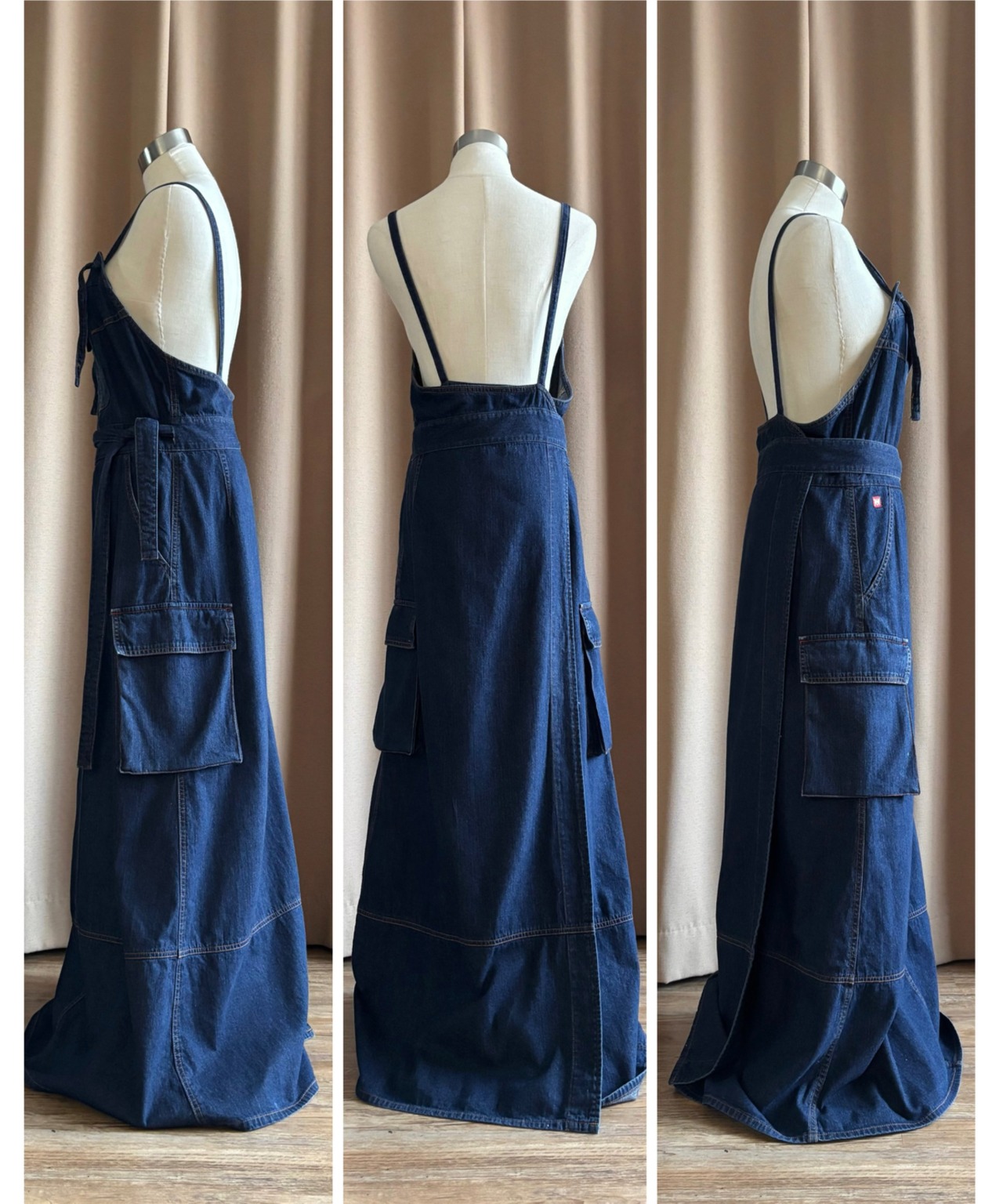 MADE IN JAPAN denim maxi dress-4767-6